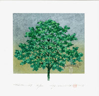 Kunio Kaneko Tree Scene 127 - Panteek Antique Prints