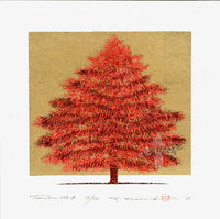 Kunio Kaneko Tree Scene 134A - Panteek Antique Prints