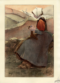 L'Estampe Moderne Orginal Lithographs Lande Flower by Wely - Panteek Antique Prints