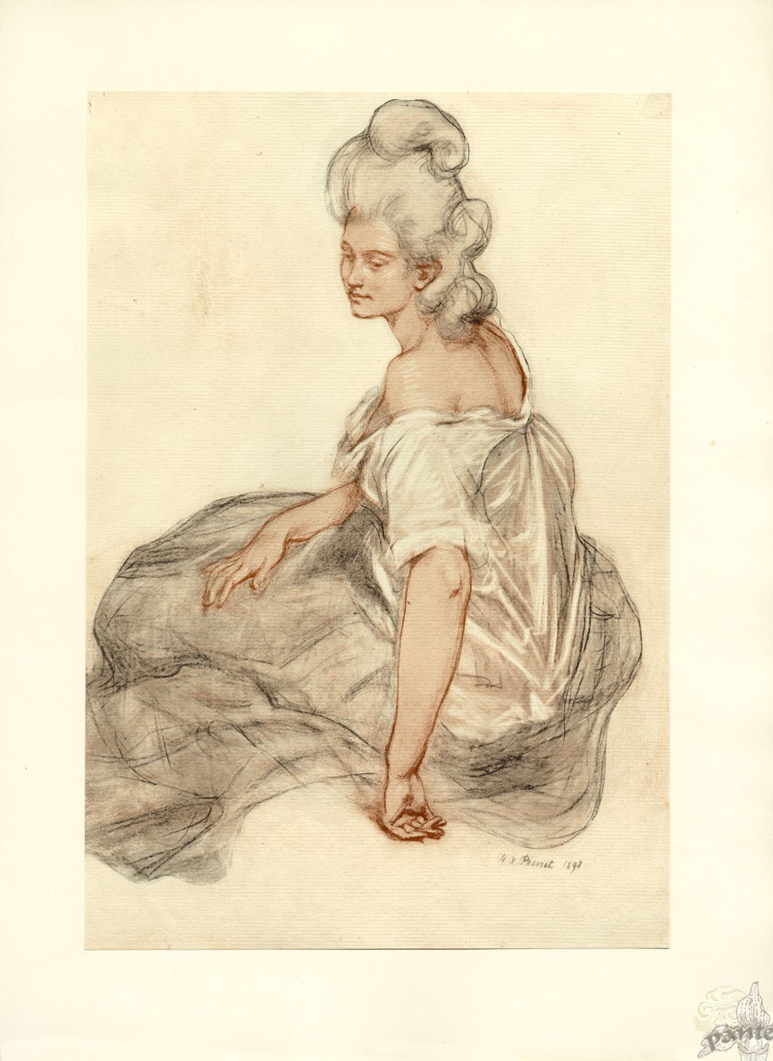 L'Estampe Moderne Orginal Lithographs Manon by Prinet