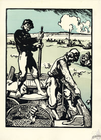 L'Estampe Moderne Orginal Lithographs Sea Wolves by Lepere - Panteek Antique Prints