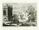Le Pautre Architecture, Statues, Fountains, Burning Port - Panteek Antique Prints