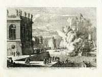 Le Pautre Architecture, Statues, Fountains, Burning Port - Panteek Antique Prints
