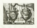 Le Pautre Architecture, Statues, Fountains, Cherub and Fruit Vases - Panteek Antique Prints