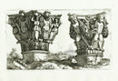 Le Pautre Architecture, Statues, Fountains, Cherub Capital - Panteek Antique Prints