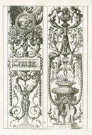 Le Pautre Architecture, Statues, Fountains, Cherub Panels - Panteek Antique Prints