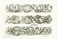 Le Pautre Architecture, Statues, Fountains, Cherubs Friezes - Panteek Antique Prints