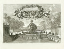 Le Pautre Architecture, Statues, Fountains, Cherubs over Fountain - Panteek Antique Prints