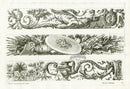 Le Pautre Architecture, Statues, Fountains, Commemorative Friezes - Panteek Antique Prints