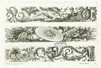 Le Pautre Architecture, Statues, Fountains, Commemorative Friezes - Panteek Antique Prints