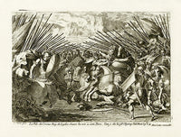 Le Pautre Architecture, Statues, Fountains, Croesus Saved By Son - Panteek Antique Prints