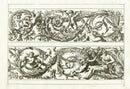 Le Pautre Architecture, Statues, Fountains, Cupids Friezes - Panteek Antique Prints