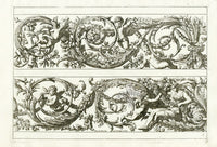 Le Pautre Architecture, Statues, Fountains, Cupids Friezes - Panteek Antique Prints