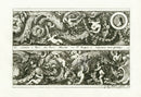 Le Pautre Architecture, Statues, Fountains, Cupids & Griffon Friezes - Panteek Antique Prints