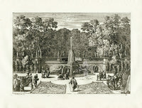 Le Pautre Architecture, Statues, Fountains, Diana Fountain - Panteek Antique Prints