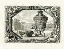 Le Pautre Architecture, Statues, Fountains, Dolphin Fountain - Panteek Antique Prints