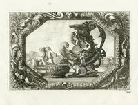 Le Pautre Architecture, Statues, Fountains, Dragon Fountain - Panteek Antique Prints