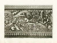 Le Pautre Architecture, Statues, Fountains, Eagle Frieze - Panteek Antique Prints