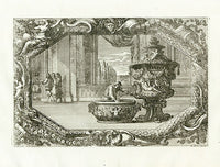 Le Pautre Architecture, Statues, Fountains, Floral Urn Fountain - Panteek Antique Prints