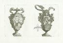 Le Pautre Architecture, Statues, Fountains, Floral Vase - Panteek Antique Prints