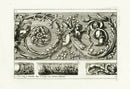 Le Pautre Architecture, Statues, Fountains, Foliage Frieze - Panteek Antique Prints