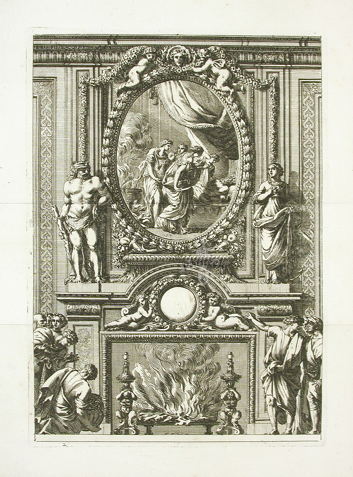 Le Pautre Architecture, Statues, Fountains, Grand Fireplace