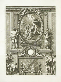 Le Pautre Architecture, Statues, Fountains, Grand Fireplace - Panteek Antique Prints