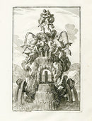 Le Pautre Architecture, Statues, Fountains, Horses & Sea gods - Panteek Antique Prints
