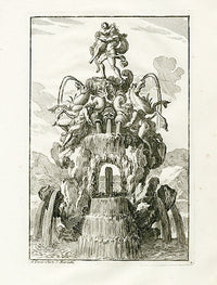 Le Pautre Architecture, Statues, Fountains, Horses & Sea gods - Panteek Antique Prints