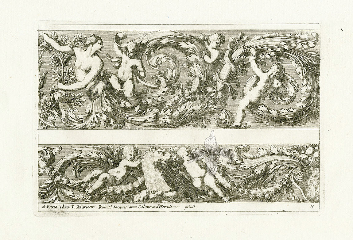 Le Pautre Architecture, Statues, Fountains, Lion Friezes