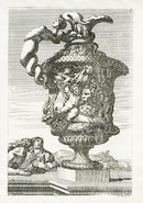 Le Pautre Architecture, Statues, Fountains, Lion Vase - Panteek Antique Prints