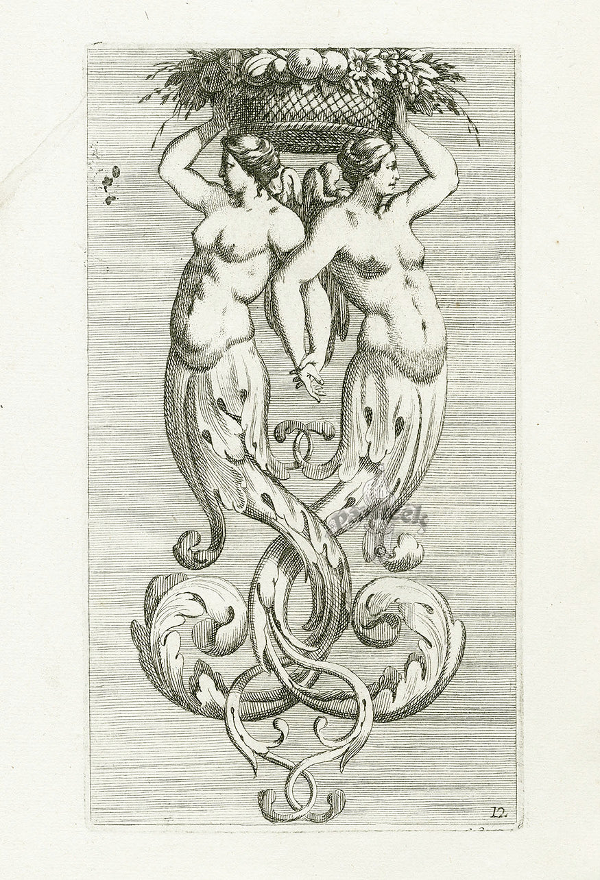 Le Pautre Architecture, Statues, Fountains, Mermaids