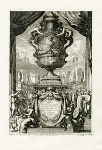 Le Pautre Architecture, Statues, Fountains, Nymph Urn - Panteek Antique Prints