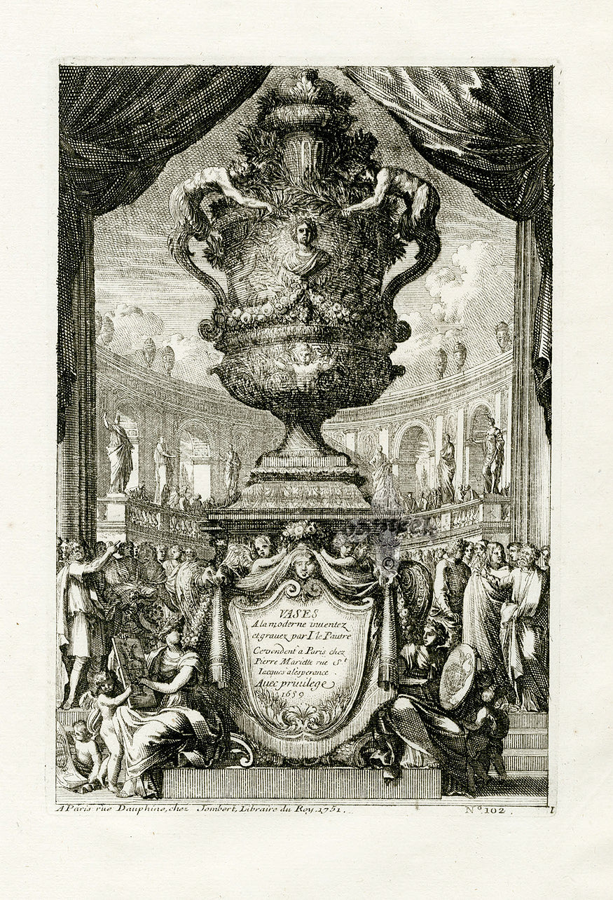 Le Pautre Architecture, Statues, Fountains, Nymph Urn