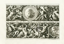 Le Pautre Architecture, Statues, Fountains, Pan & Syrinx Frieze - Panteek Antique Prints