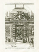 Le Pautre Architecture, Statues, Fountains, Relief Fountain - Panteek Antique Prints
