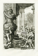 Le Pautre Architecture, Statues, Fountains, Sea god Urn Fountain - Panteek Antique Prints