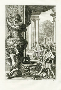 Le Pautre Architecture, Statues, Fountains, Sea god Urn Fountain - Panteek Antique Prints