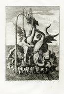 Le Pautre Architecture, Statues, Fountains, Sea Monster Battle - Panteek Antique Prints