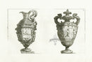 Le Pautre Architecture, Statues, Fountains, Serpent Vase - Panteek Antique Prints