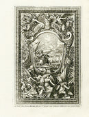 Le Pautre Architecture, Statues, Fountains, Siege Cartouche - Panteek Antique Prints