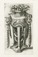 Le Pautre Architecture, Statues, Fountains, Snake & Faces - Panteek Antique Prints