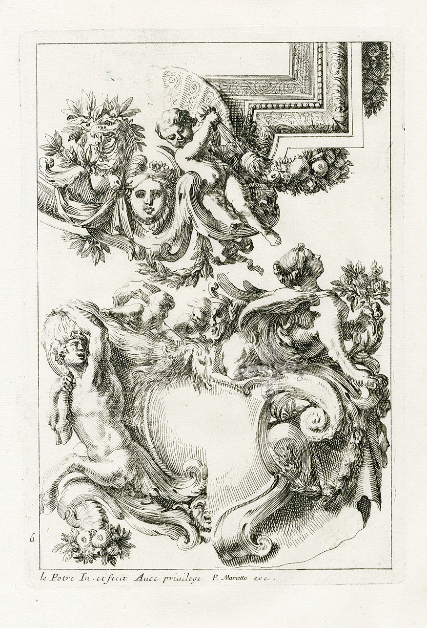 Le Pautre Architecture, Statues, Fountains, Sphinx