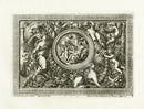 Le Pautre Architecture, Statues, Fountains, Sphinx & Medallion Frieze - Panteek Antique Prints