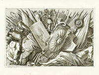 Le Pautre Architecture, Statues, Fountains, Trophy of Arms - Panteek Antique Prints