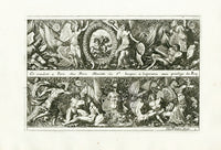 Le Pautre Architecture, Statues, Fountains, Victory Friezes - Panteek Antique Prints