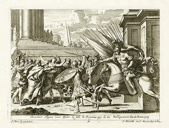 Le Pautre Architecture, Statues, Fountains, Virginius Affair