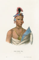 McKenney Hall North American Indian Antique Print Kee-Shes-Wa - Panteek Antique Prints