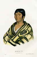 McKenney Hall North American Indian Antique Print Stum-A-Nu - Panteek Antique Prints