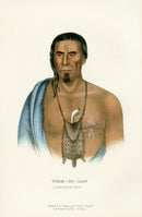 McKenney Hall North American Indian Antique Print Tish-Co-Han - Panteek Antique Prints